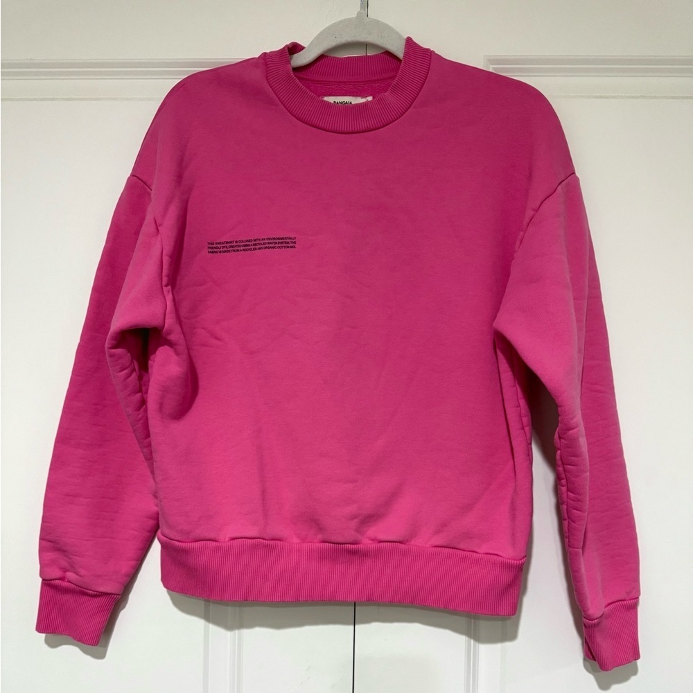 Pangaia 365 Flamingo Pink Crewneck Signature Sweatshirt
